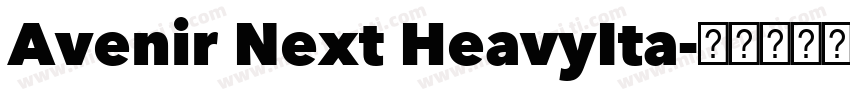 Avenir Next HeavyIta字体转换